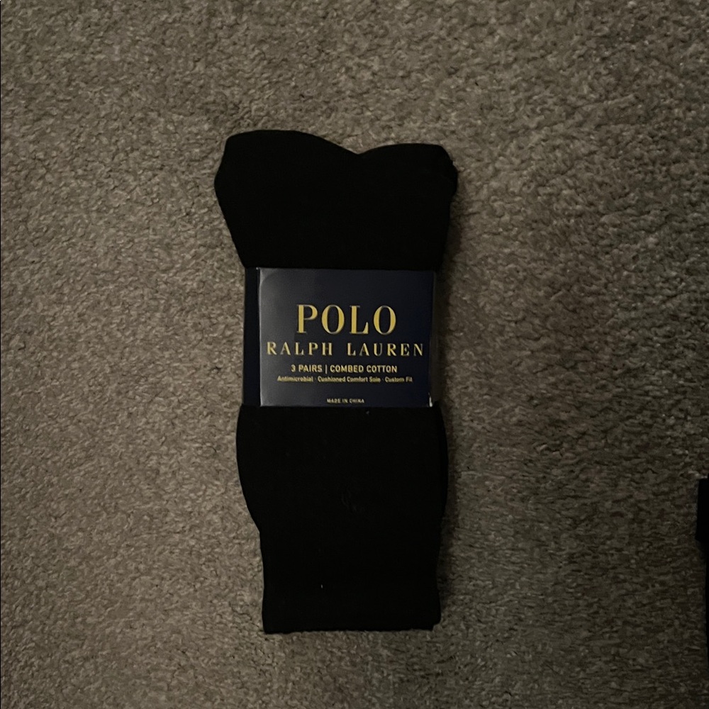 Polo Ralph Lauren Men's Black Casual Socks